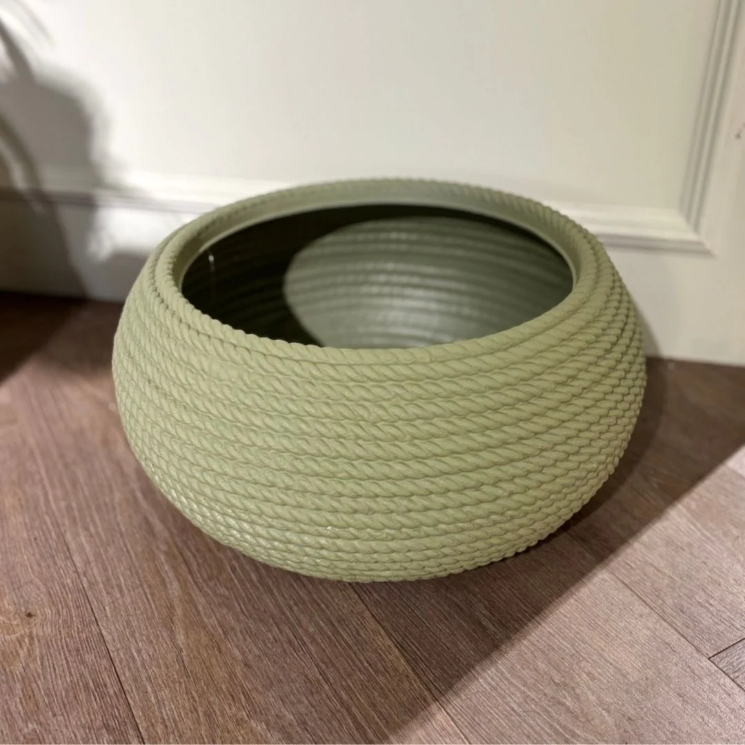 Bali Low Bowl Planter Giada - Green - Image 2
