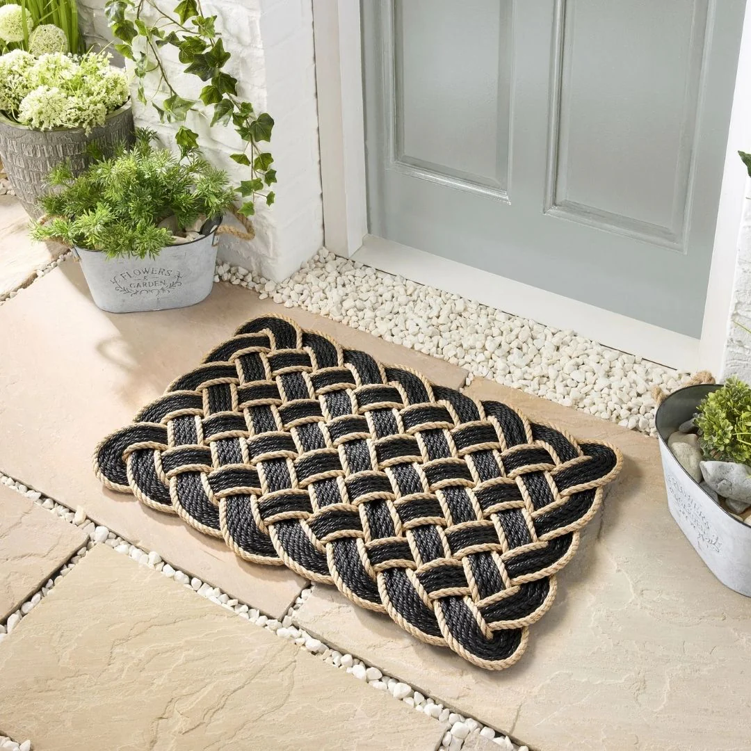 Doormat Lover's Knot - Black