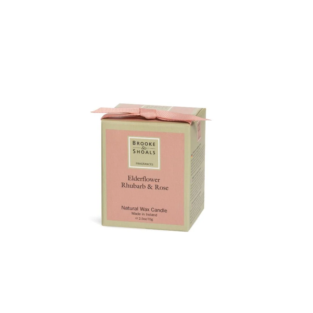 Scented Travel Candle - Elderflower, Rhubarb & Rose