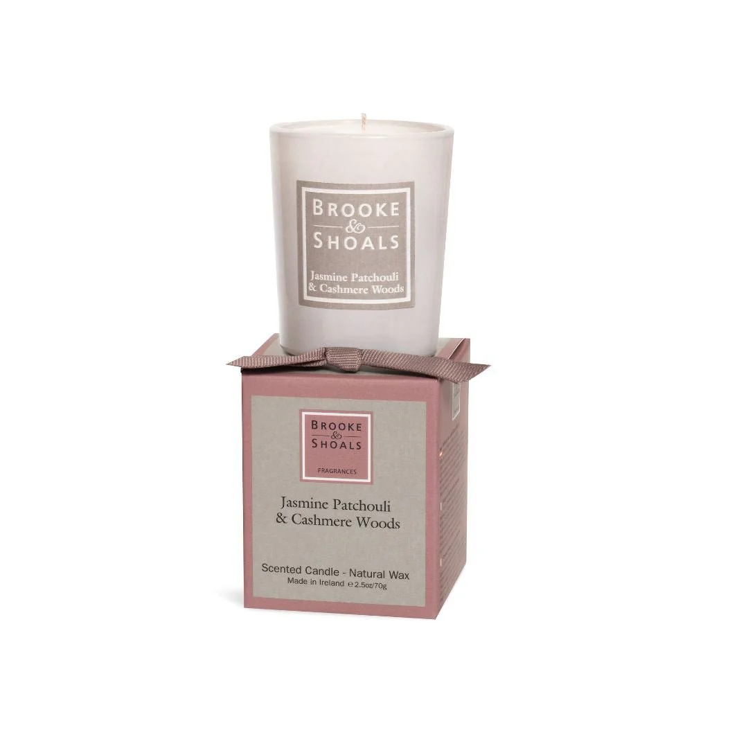 Scented Travel Candle - Jasmine, Patchouli & Cashmere Woods