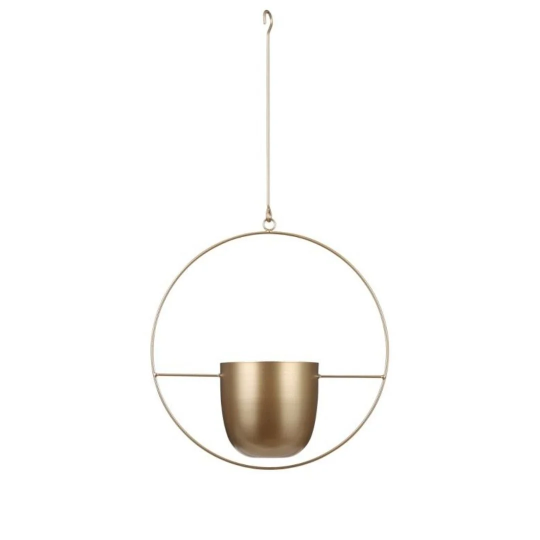 Dexter Hanging Plant Pot Gold - Image 2