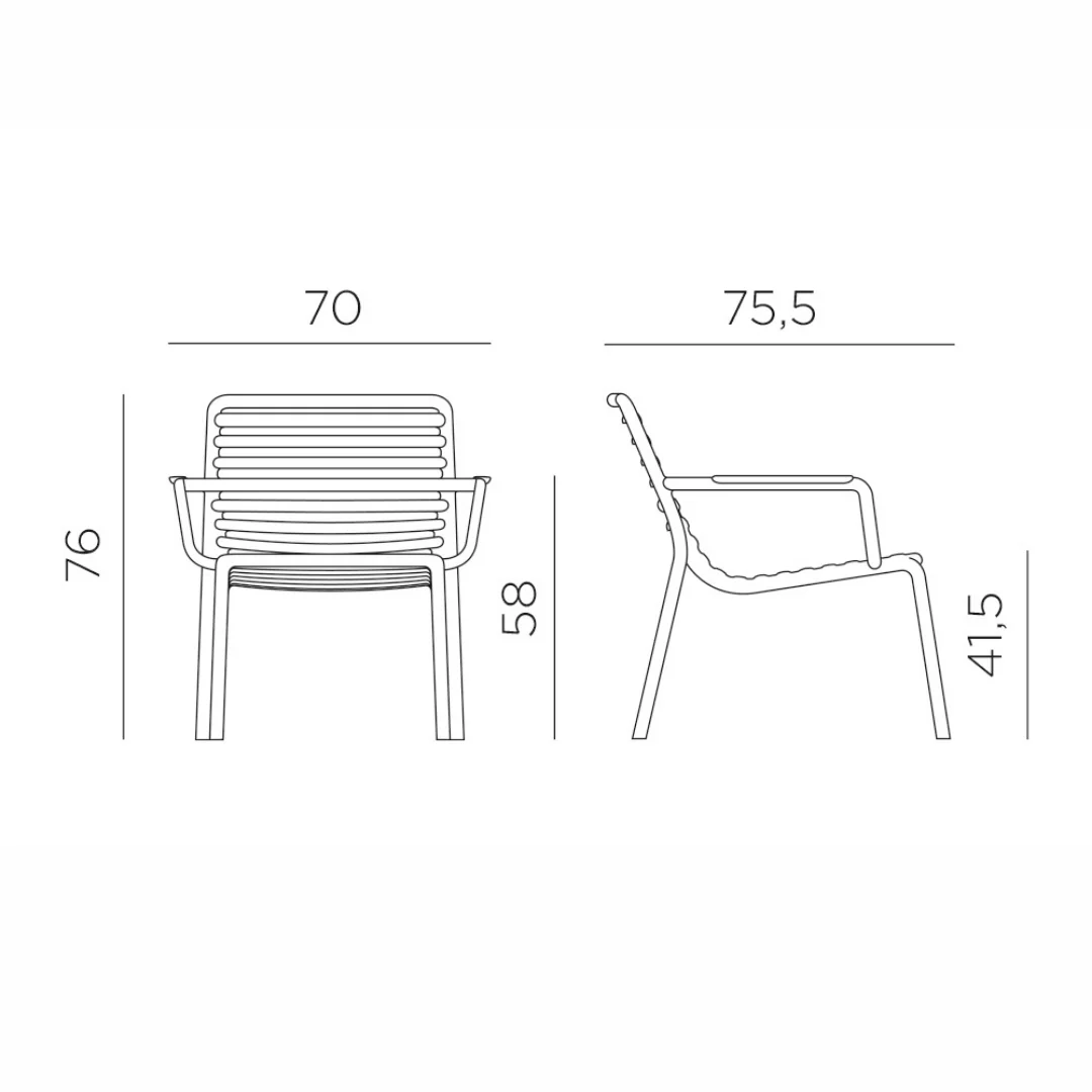 Doga Garden Bistro Furniture Set - Marsala - Image 4