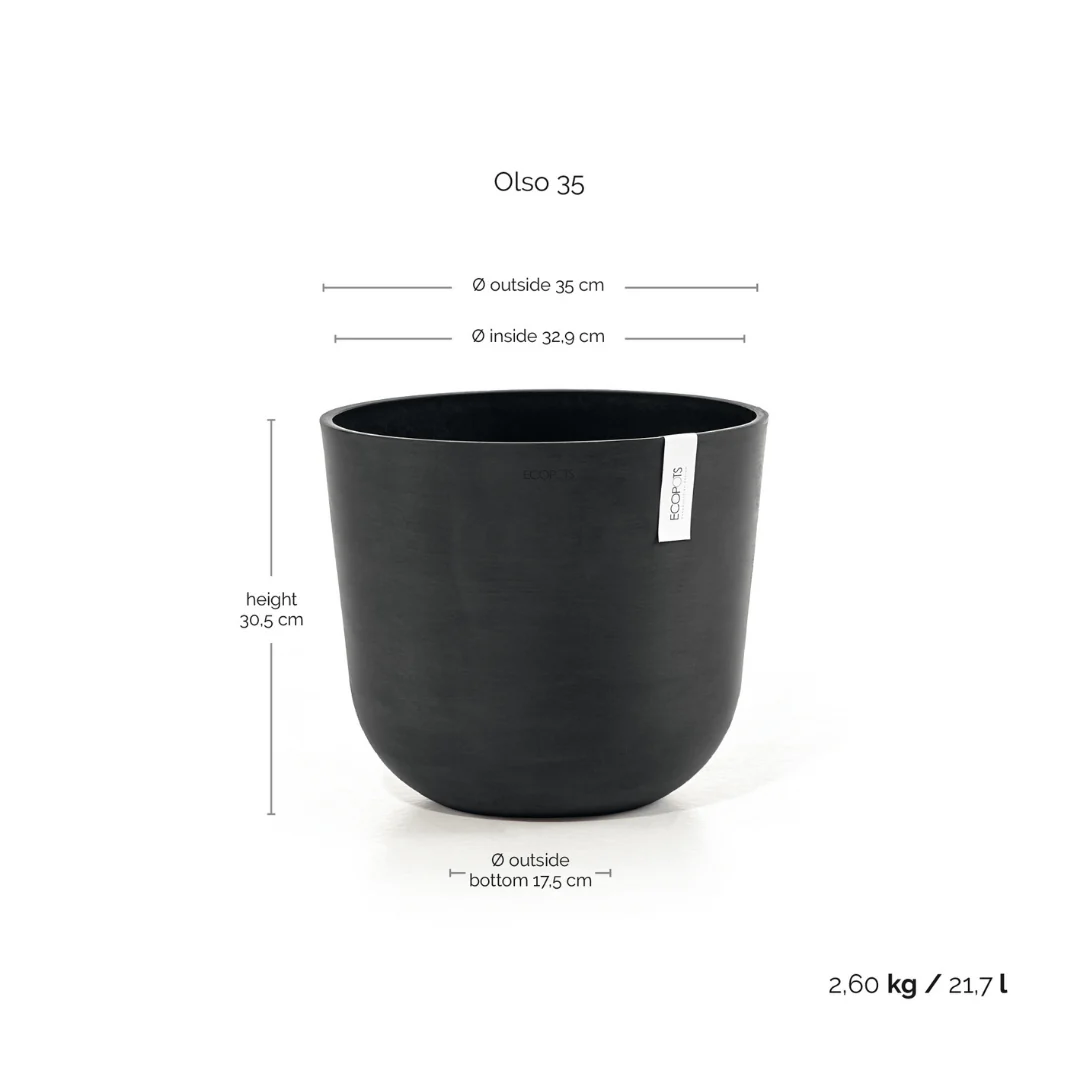 Ecopots Oslo Dark Grey - Image 5