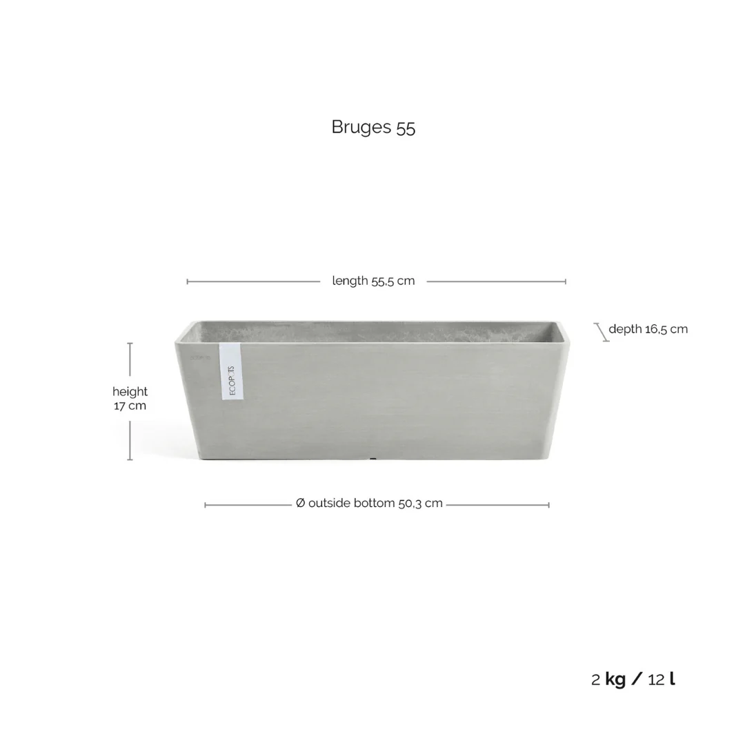 Ecopots Bruges White Grey - Image 4