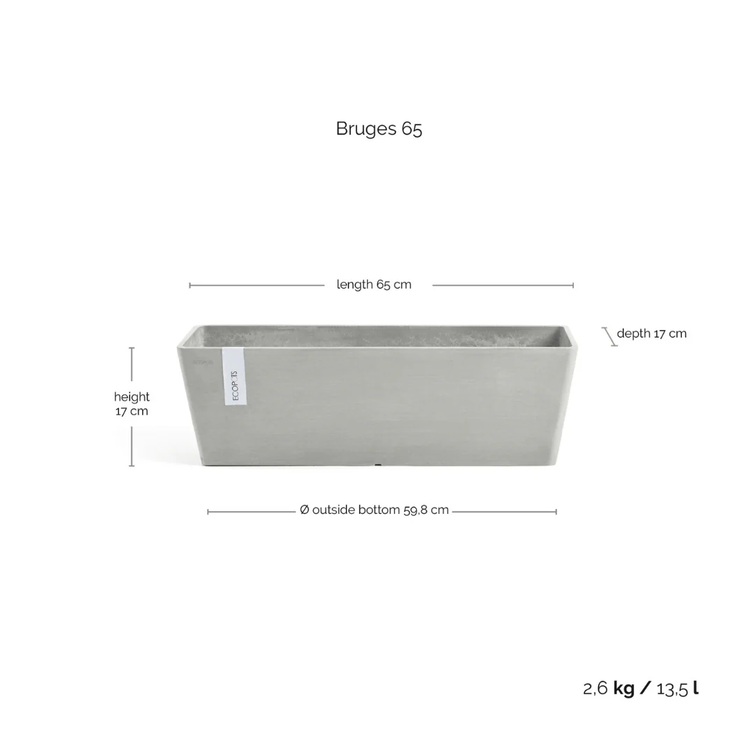 Ecopots Bruges White Grey - Image 5