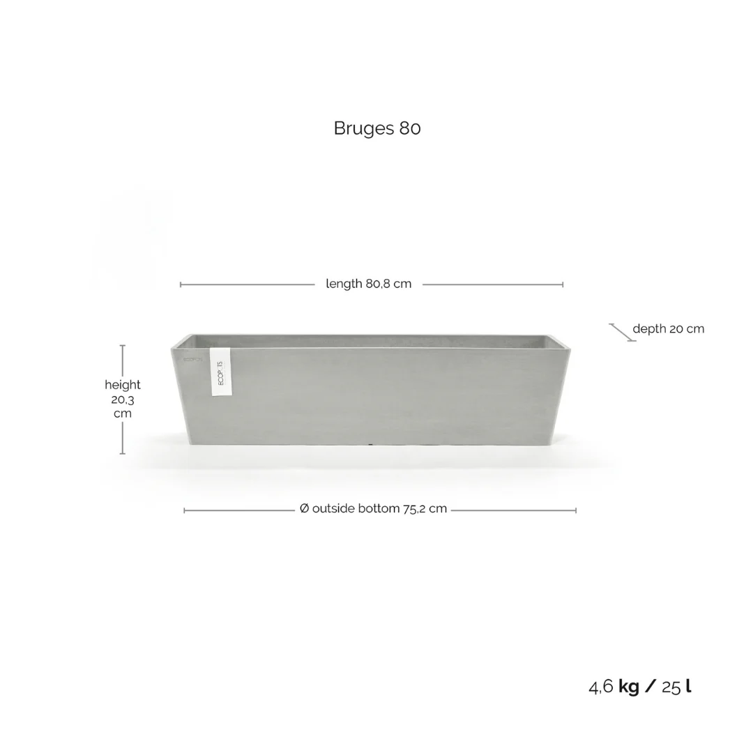Ecopots Bruges White Grey - Image 6