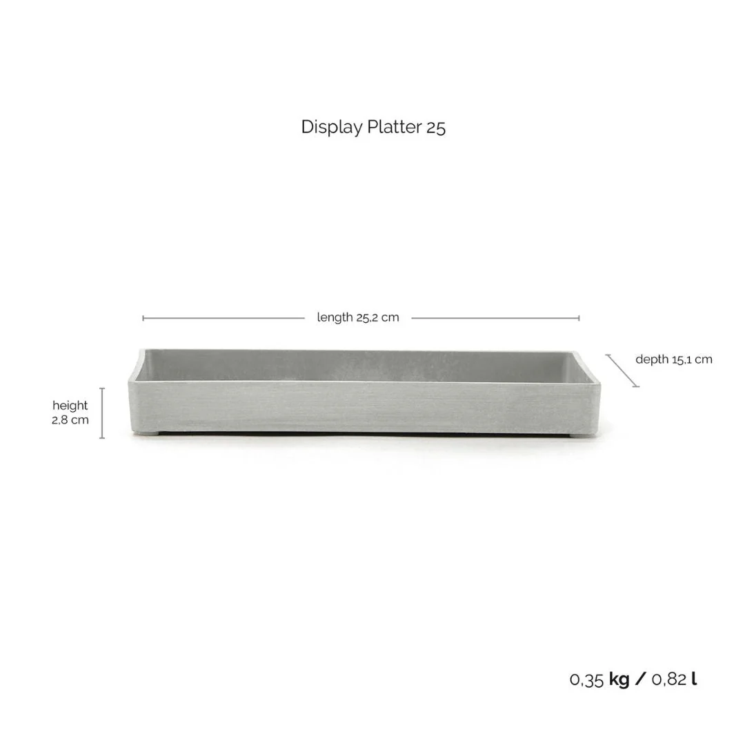 Ecopots Display Platter White Grey - Image 4