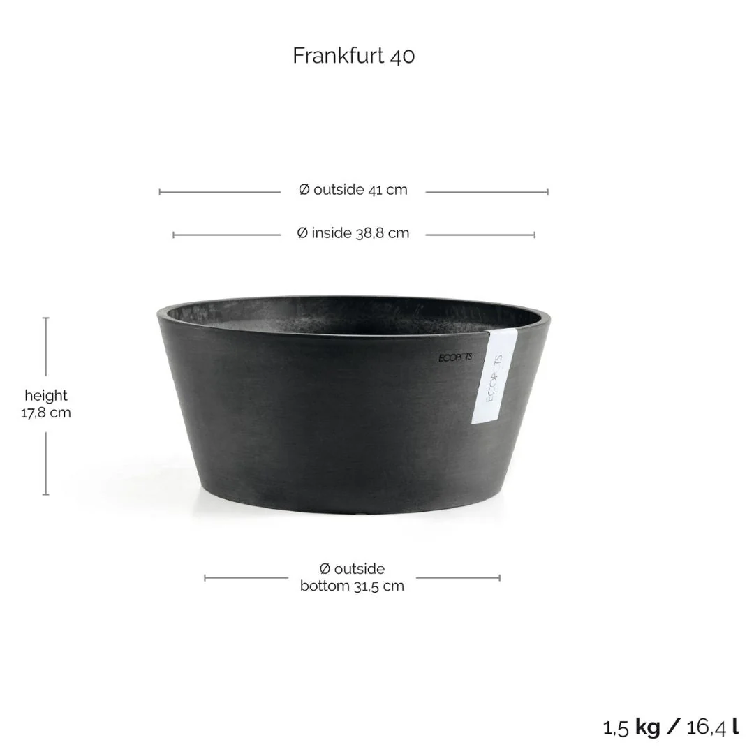 Ecopots Frankfurt 40 Dark Grey - Image 3