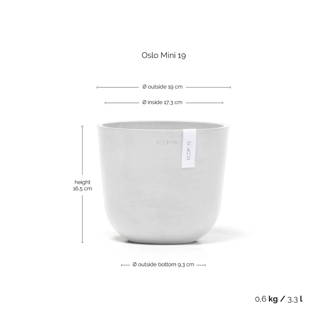 Ecopots Oslo Mini Pot Pure White - Image 6