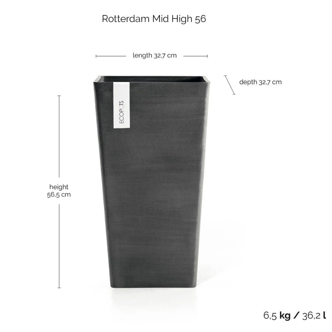 Ecopots Rotterdam Mid High 56 Dark Grey - Image 2