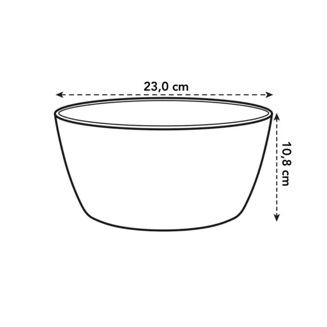 Elho Brussels Bowl White 23cm - Image 4