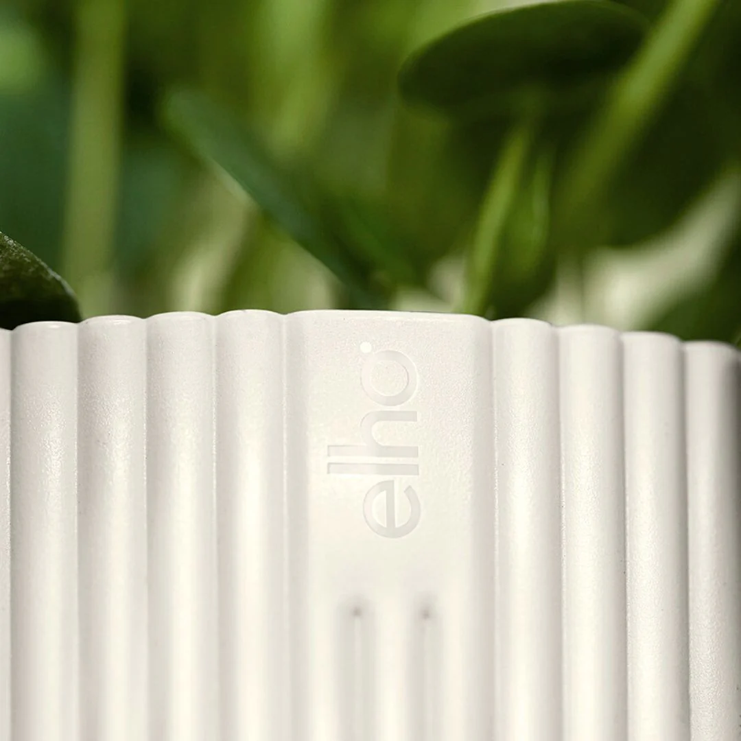 Elho Vibes Round Silky White - Image 4