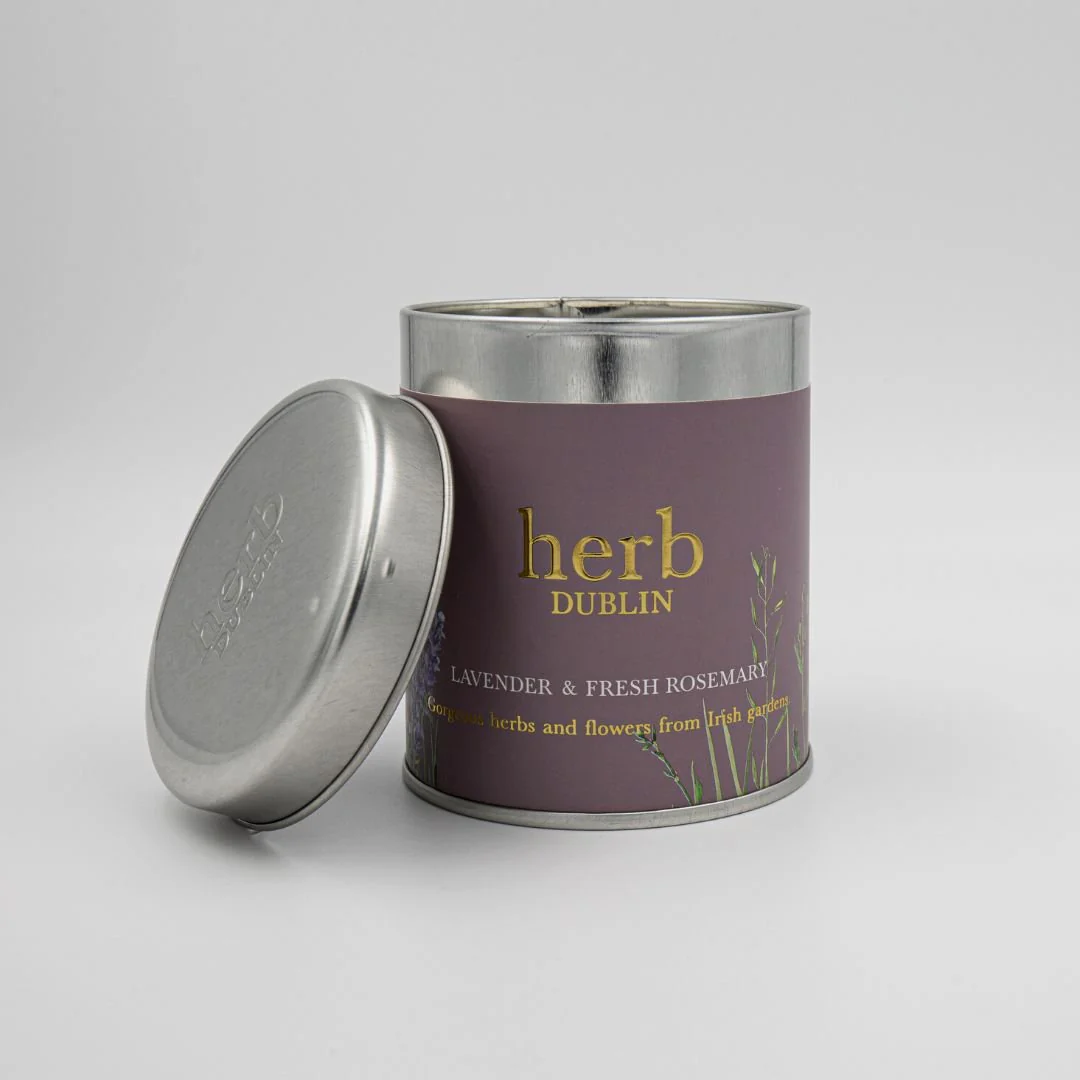 Scented Candle - Lavender & Rosemary Tin - Image 2