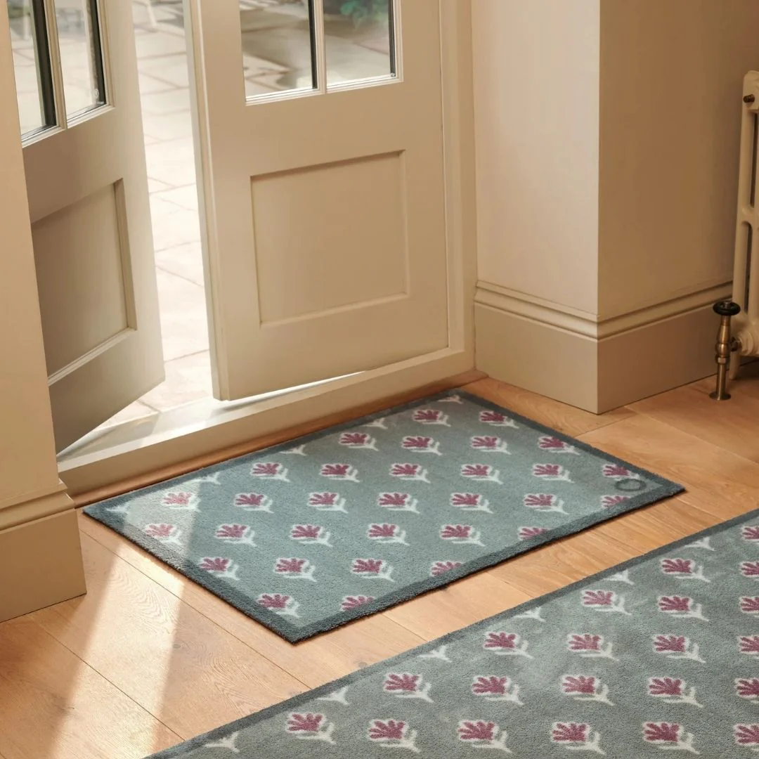 Hug Rug Doormat Ditsy Floral Green