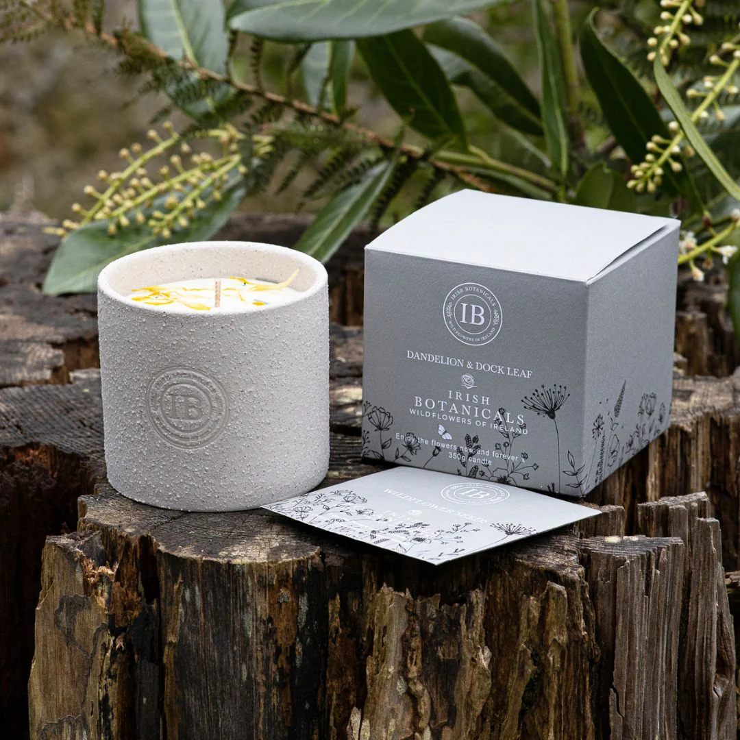 Scented Candle - Irish Botanicals - Dandelion & Dock Leaf