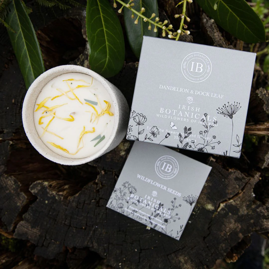 Scented Candle - Irish Botanicals - Dandelion & Dock Leaf - Image 2