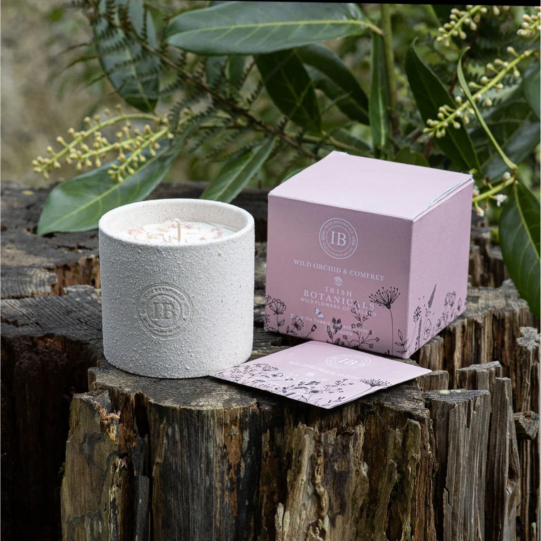 Scented Candle - Irish Botanicals - Wild Orchid & Comfrey