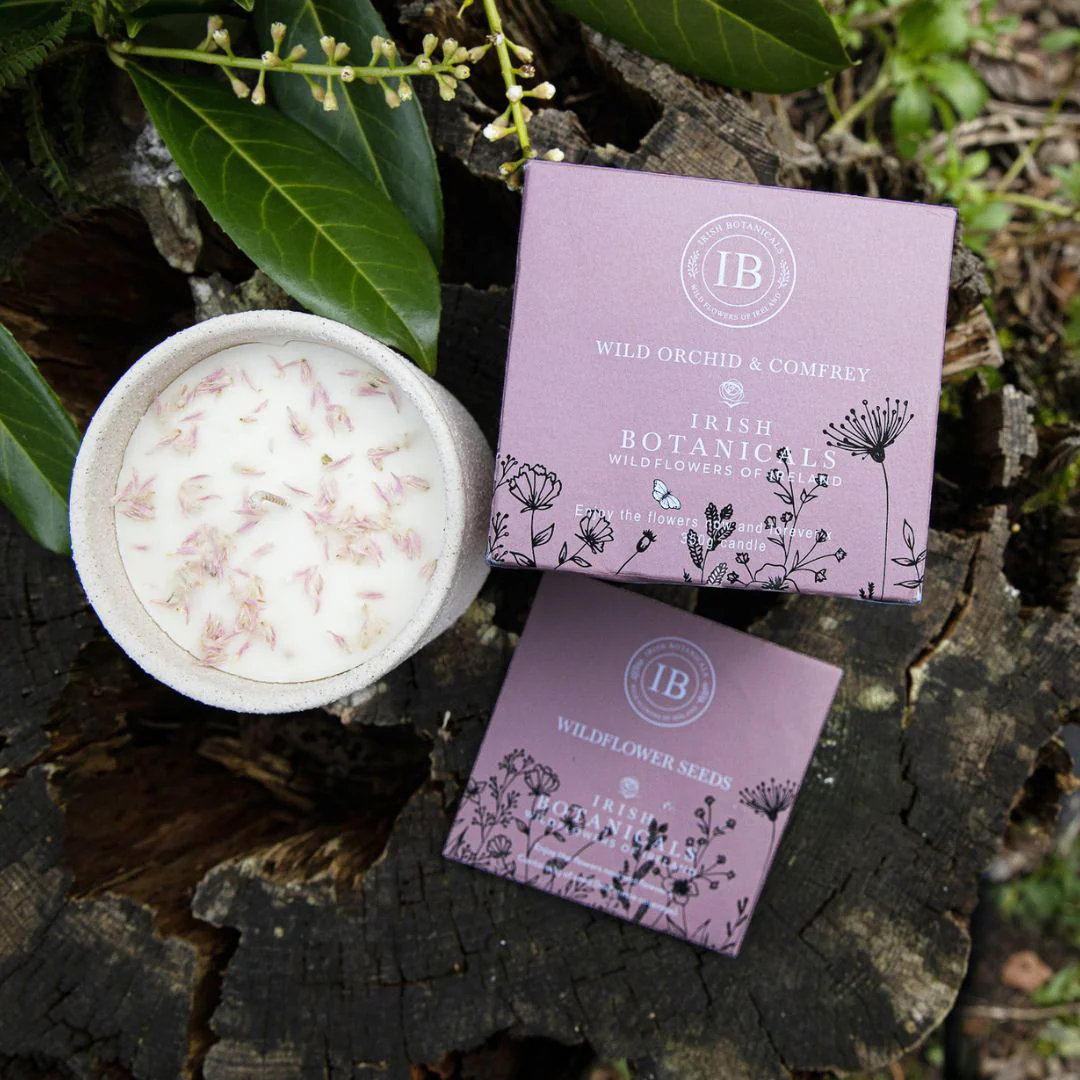 Scented Candle - Irish Botanicals - Wild Orchid & Comfrey - Image 2