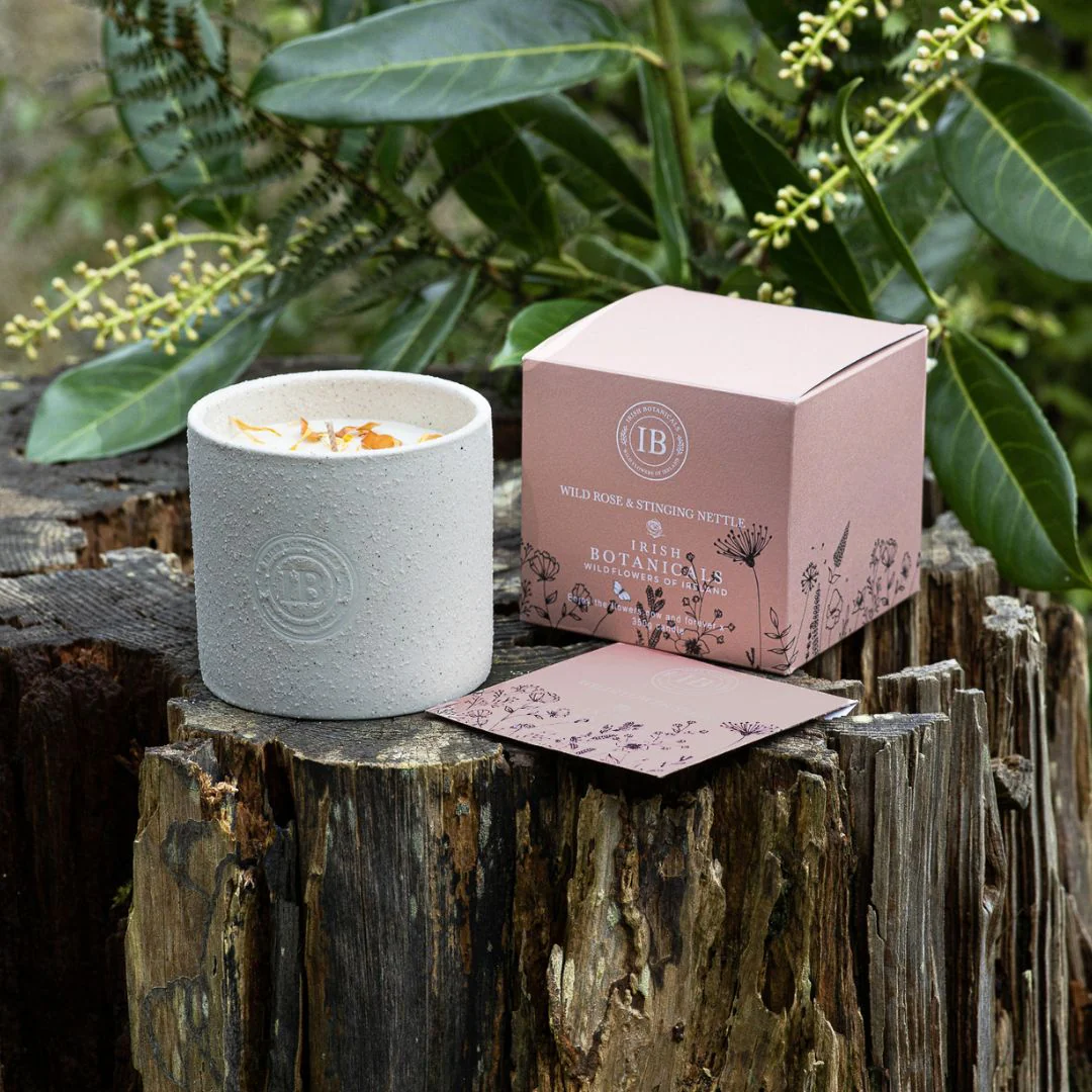 Scented Candle - Irish Botanicals - Wild Rose & Nettle