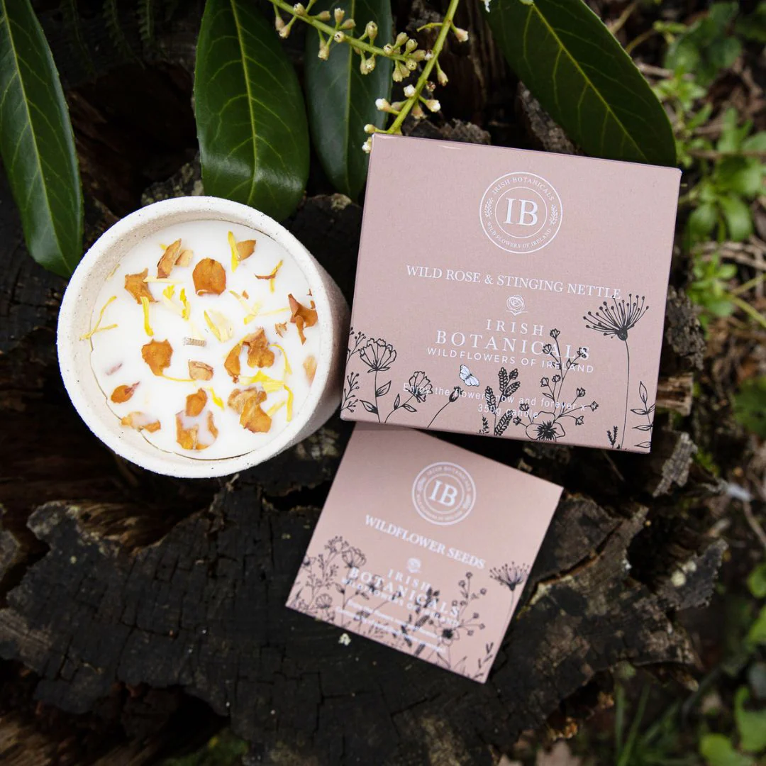 Scented Candle - Irish Botanicals - Wild Rose & Nettle - Image 2