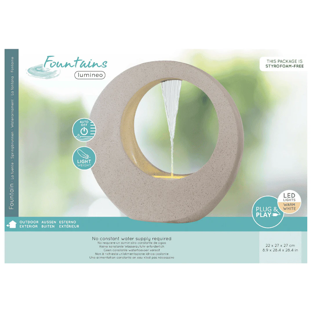 Circular Water Feature White - Small - Image 3