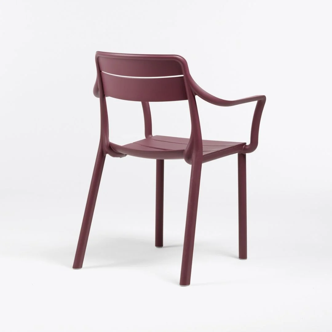 Outdoor Arm Chair Cassia - Burgundy - Image 3