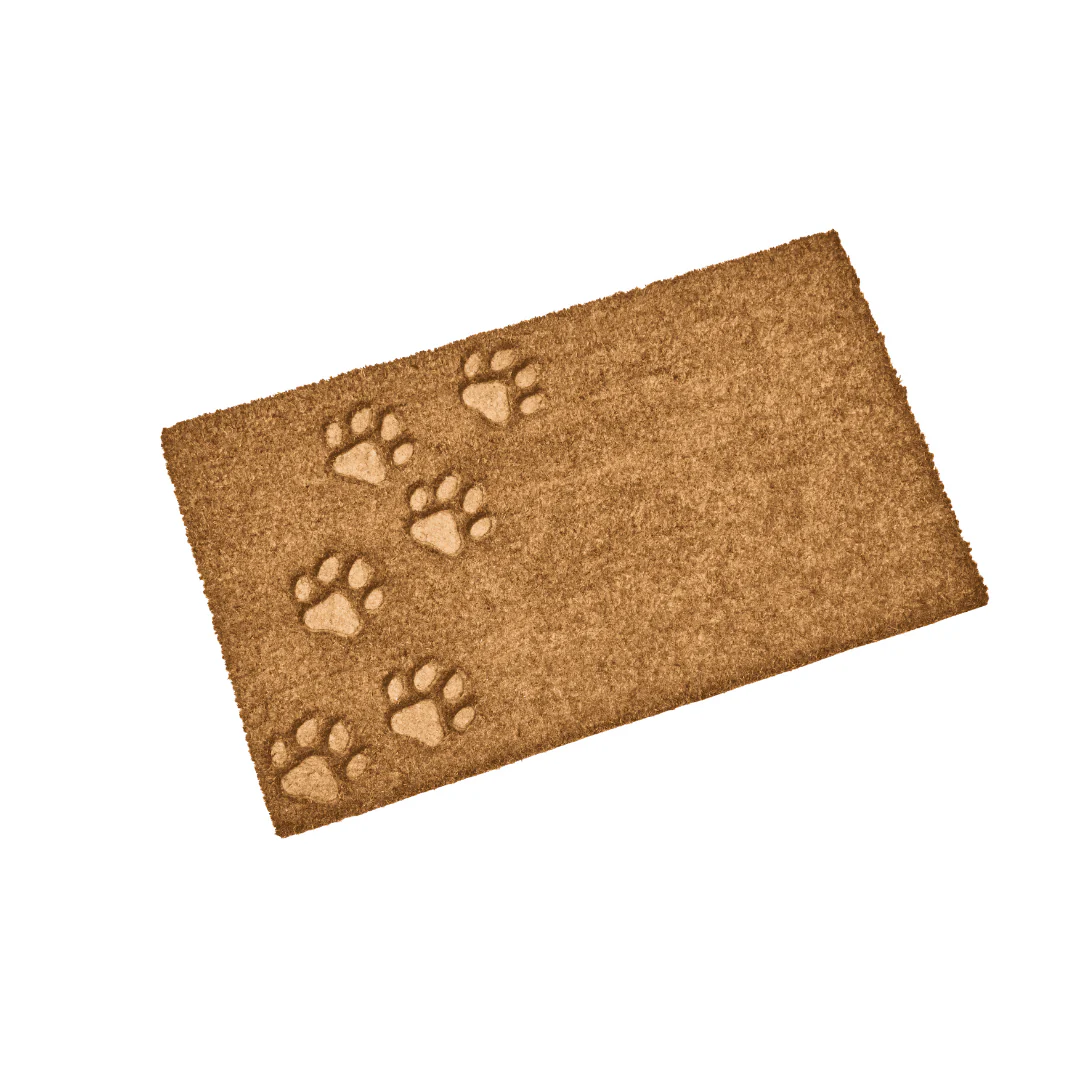 Coir Outdoor Rug Paw Prints 45 x 75cm - Image 2