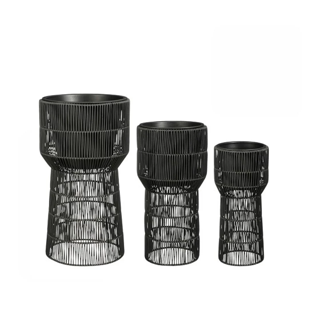 Peta Indoor Pot On Stand Black - Image 3