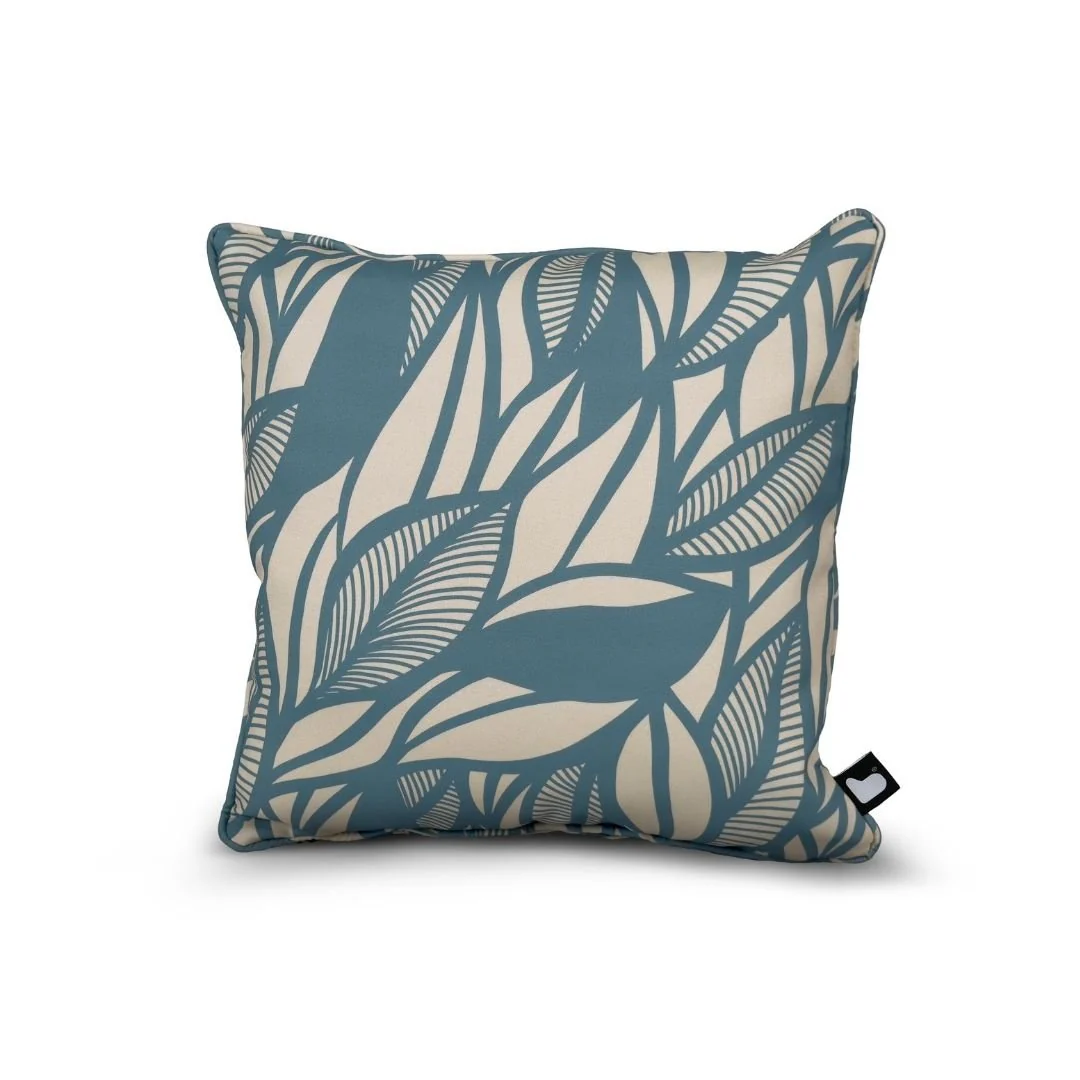 B Outdoor Cushion Poplar Leaf - Sea Blue - Image 2