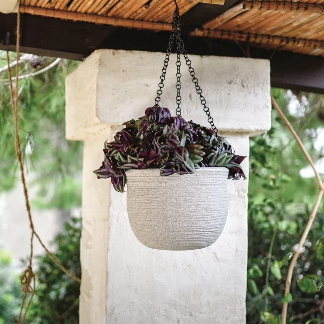 Shabby Hanging Pot Corda - Off White - Image 2