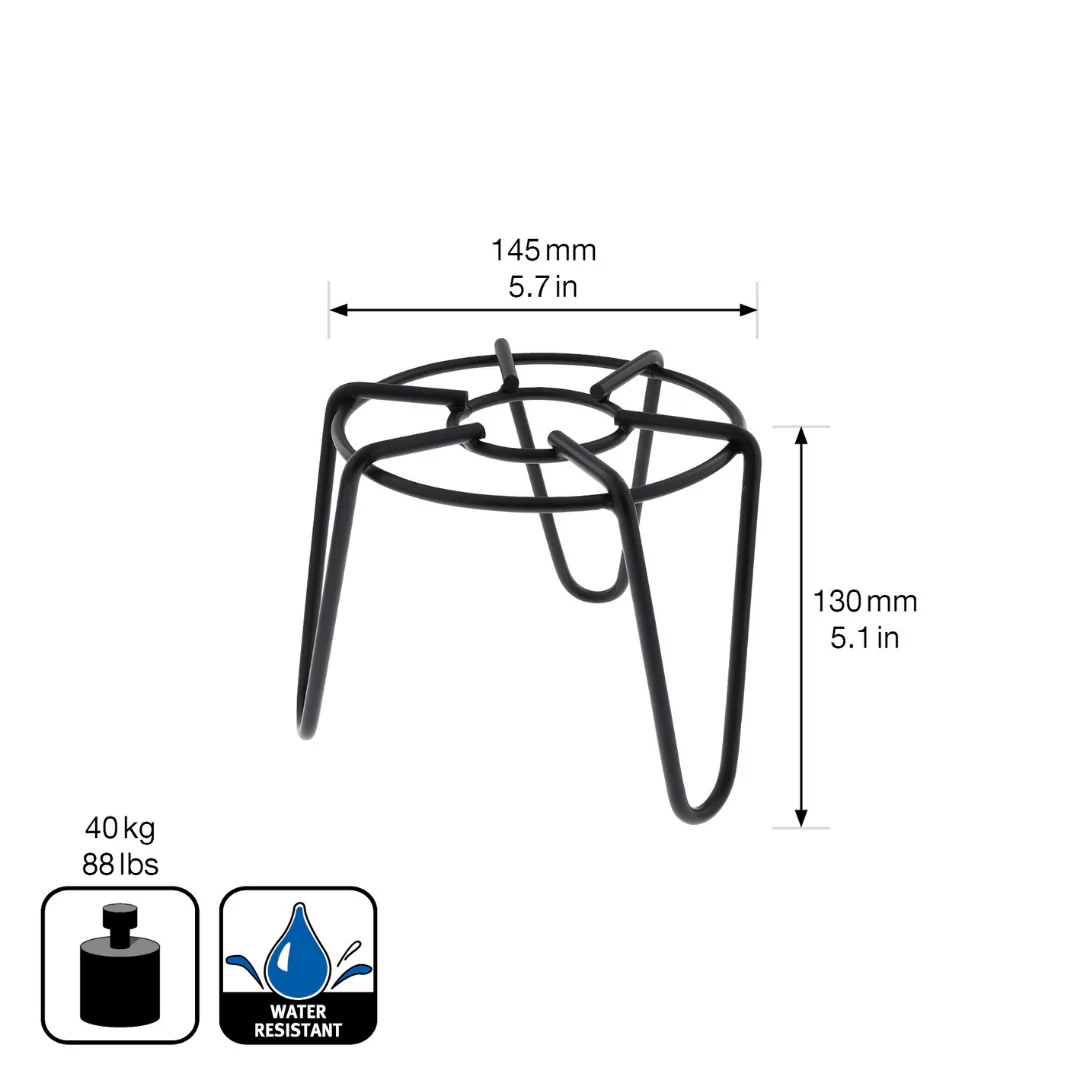 Plant Stand Indoor/Outdoor Black Metal - Image 5