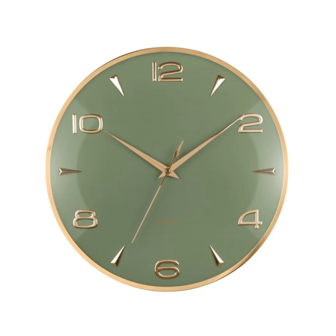 Wall Clock Sienna Glow Green - Image 2