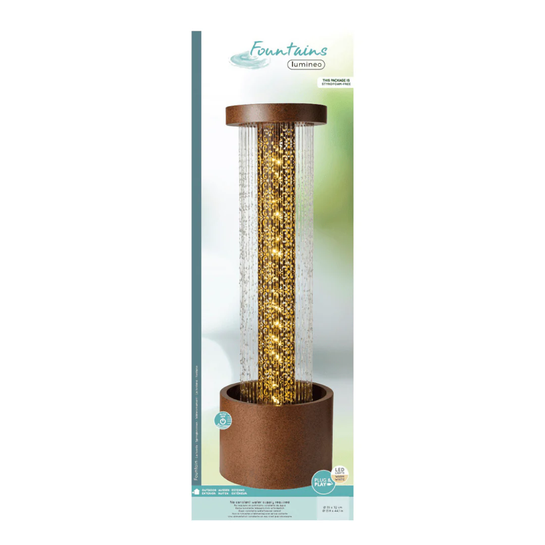 Water Feature Cylinder - Rustic Brown - Image 4