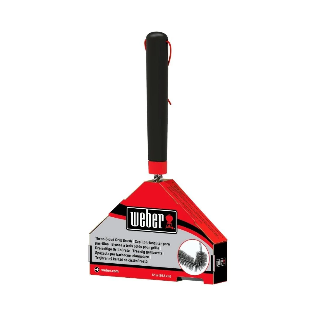 Weber BBQ Three-Sided Grill Brush 30.5cm
