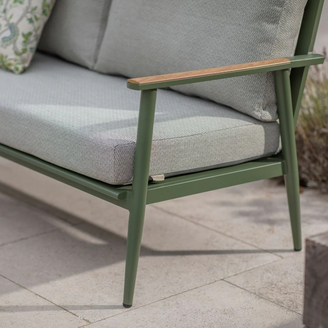 Wisley 2 Seat Sofa Set & Coffee Table - Sage - Image 3