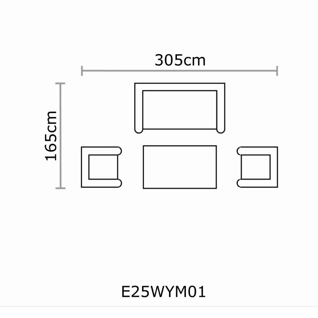 Wisley 2 Seat Sofa Set & Coffee Table - Sage - Image 5