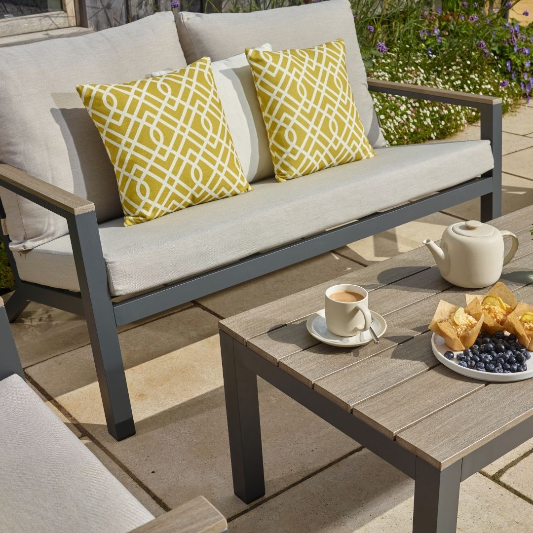 Zurich Garden Sofa Set With Coffee Table - Image 3